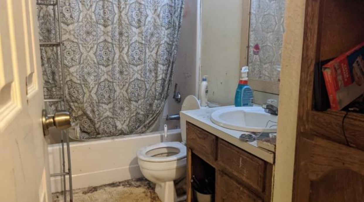Bathroom before renovation